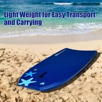 33'' Lightweight Super Bodyboard Surfing W/leash Eps Core Boarding Ixpe Starfish