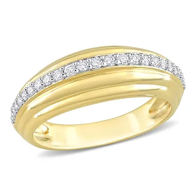 1/4 Ct Tw Diamond Graduated Anniversary Ring 14k Yellow Gold