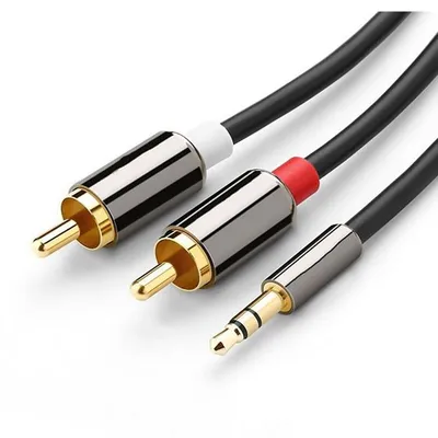 Rca Audio Cable 3.5mm To 2 Phono Stereo Y Splitter Aux