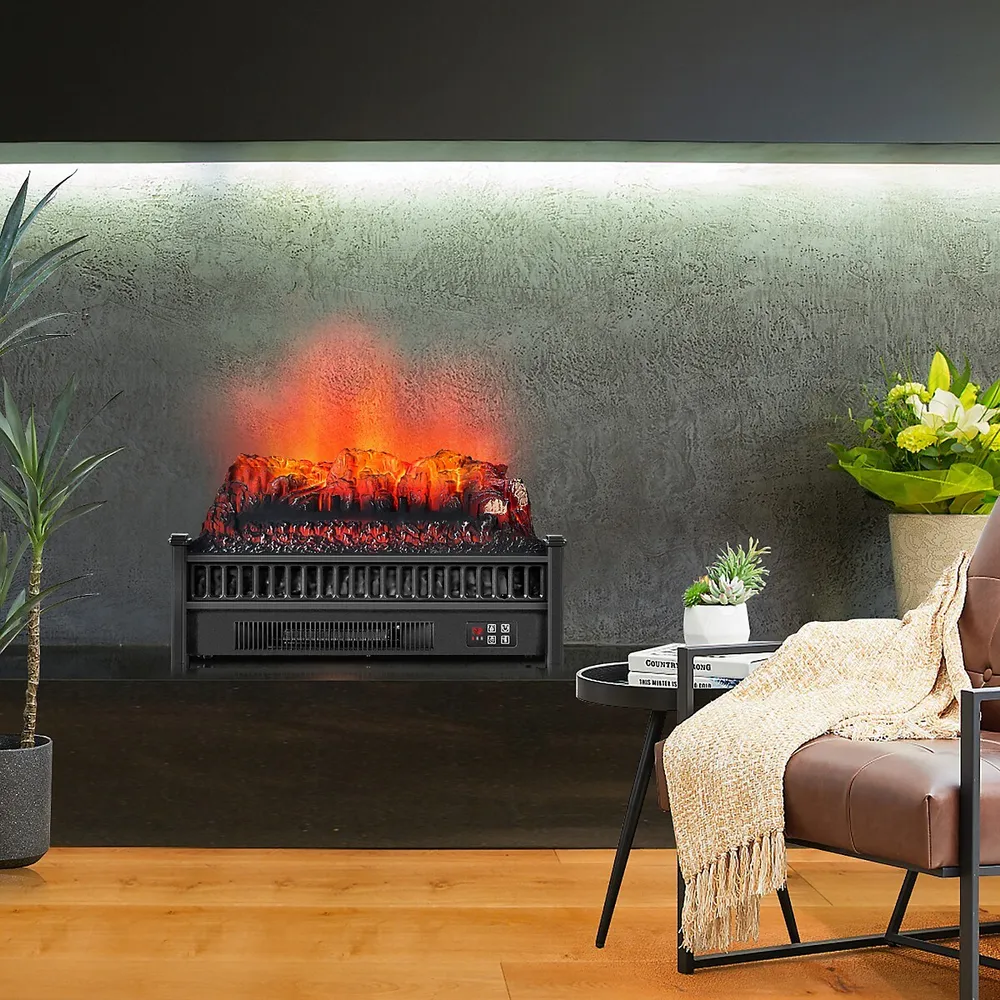 Costway 23 Electric Fireplace Log Set Heater W/ Remote Control Realistic  Flame 1400w | Upper Canada Mall
