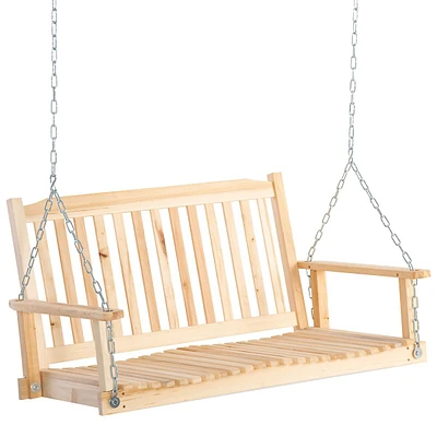 2-people Porch Swing Bench Patio Swing Bench For Deck