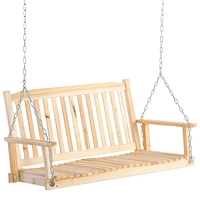 2-people Porch Swing Bench Patio Swing Bench For Deck