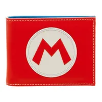 Nintendo Super Mario Bros Mario Logo Mens Bifold Wallet