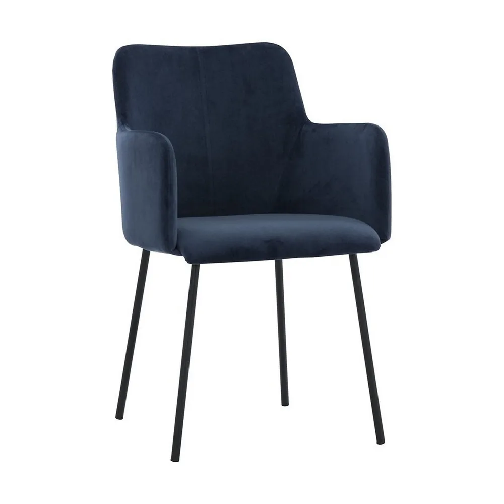 Desta Dining Armchair - Navy Velvet