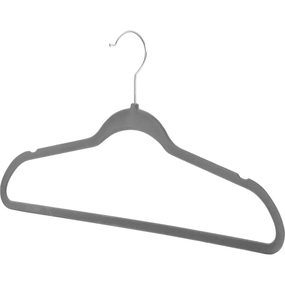 Pack Of 25 Black Flocked Hangers