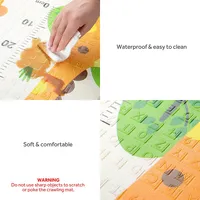 Double-Sided Baby Play Mat, Folding Foam Floor Mat Crawling Mat Kids Playmat Waterproof Non Toxic For Babies