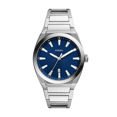 Men's Everett Three-hand Date, Stainless Steel Watch