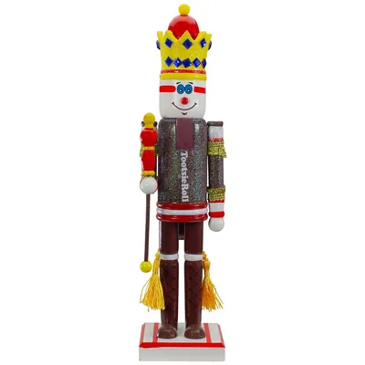 14" Tootsie Roll Wooden Christmas Nutcracker Figure With Scepter