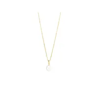 Pendant With Cultured Freshwater Pearl In 10kt Yellow Gold