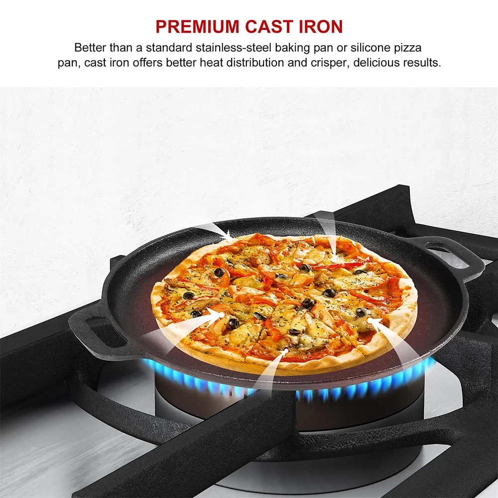 Pre-Seasoned Cast Iron Pizza Pan
