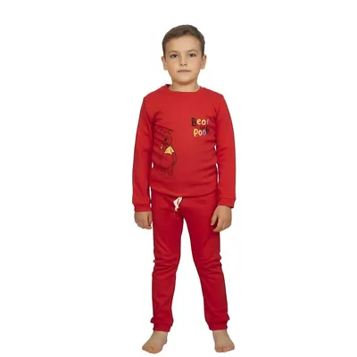 Comfortable Pooh Bear Unisex Pyjama Set, 100% Soft Cotton Sleepwear For Infant