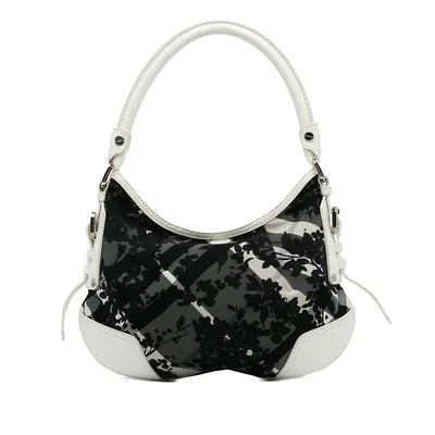 Pre-loved Floral Beat Check Foley Hobo Bag