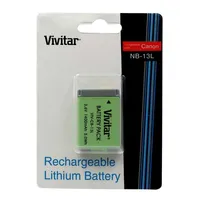Viv-qcb-217 1 Hour Rapid Battery Charger For Canon Nb-13l Battery + Nb-13l Battery + 64gb Memory Card Kit