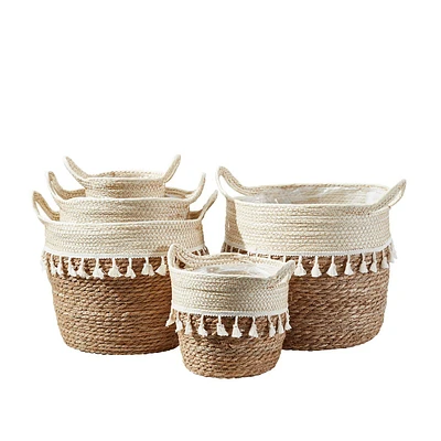 5-pack Wicker Basket With Handle