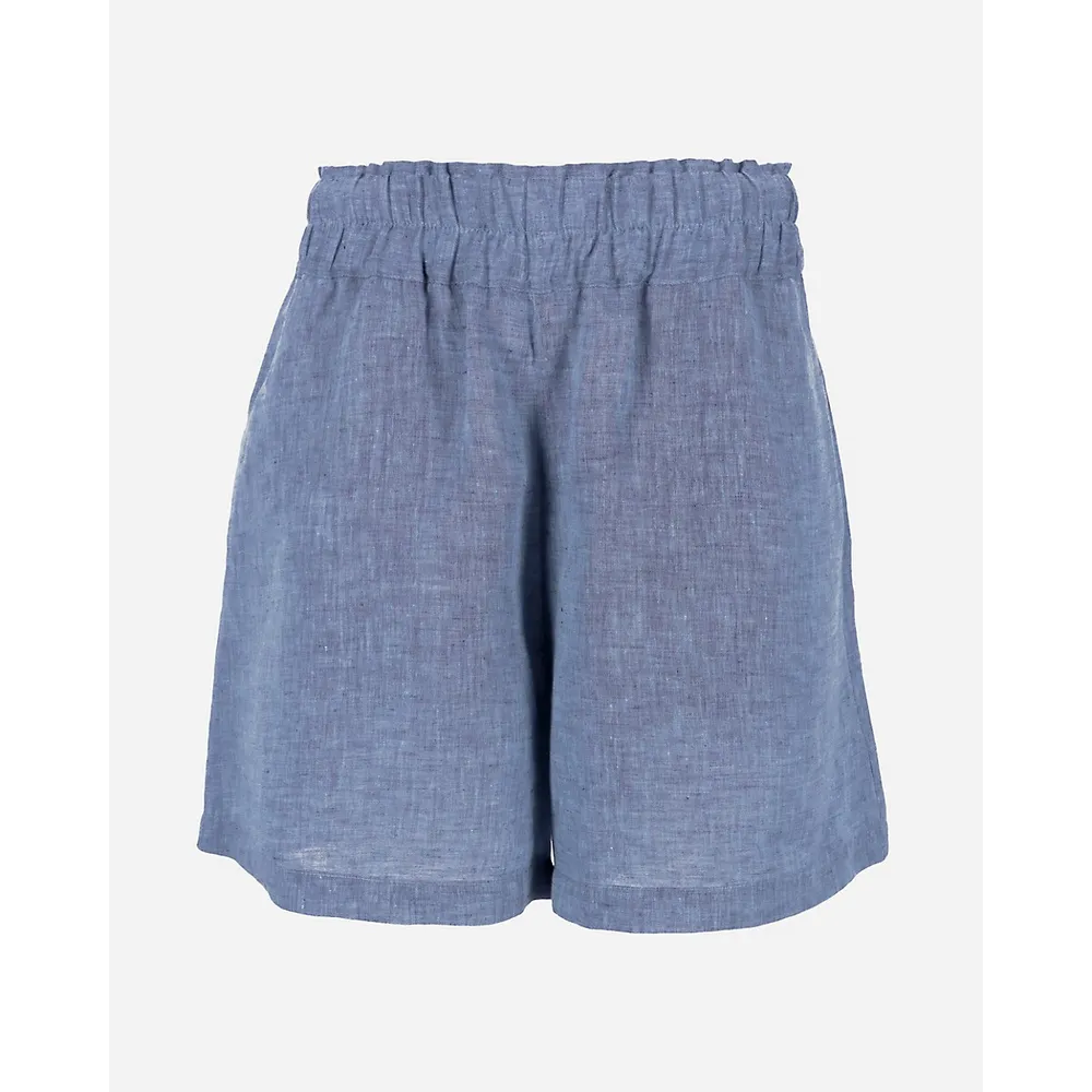 High Waisted Linen Shorts Cuenca