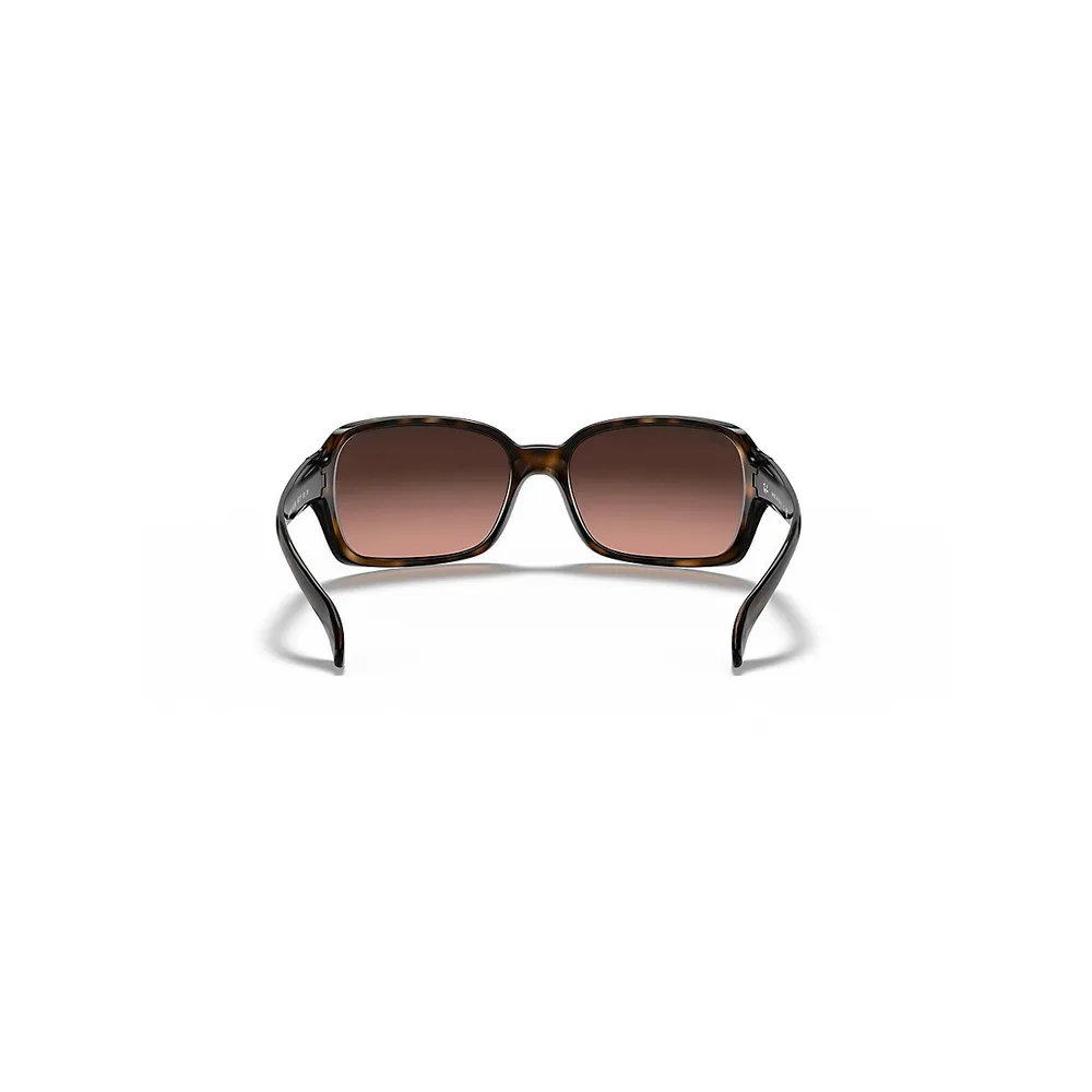Ray-Ban RB4068 Rectangular Tortoise Shell Sunglasses, Havana/Pink at John  Lewis & Partners