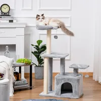 Cat Tree For Indoor Cats, Multi-level Cat Condo, Perch, Grey