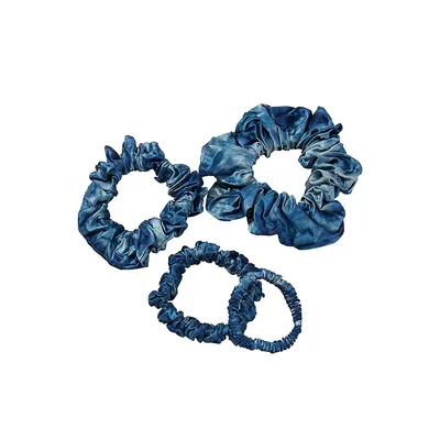 Plant Tie Dye Pure Mulberry Silk Scrunchie