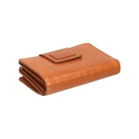 Croco Rfid Secure Medium Clutch Wallet
