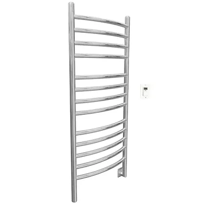 Svelte Rounded Hardwired Electric Towel Warmer And Drying Rack
