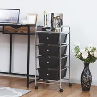 Drawers Metal Rolling Storage Cart Scrapbook Supply & Paper Home Office