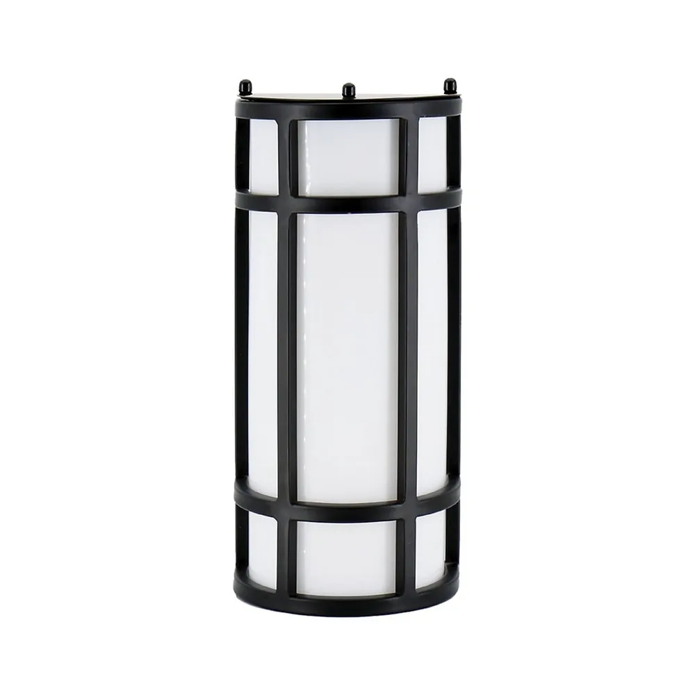 Outdoor Wall Light With Integrated Leds, 12'' Height, From The Wilson Collection, Black