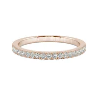 14k Rose Gold 0.29 Ct. T.w. 1.5mm Created Moissanite Wedding Band Ring