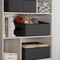 Trapezoid Storage Bins With Removable Divider