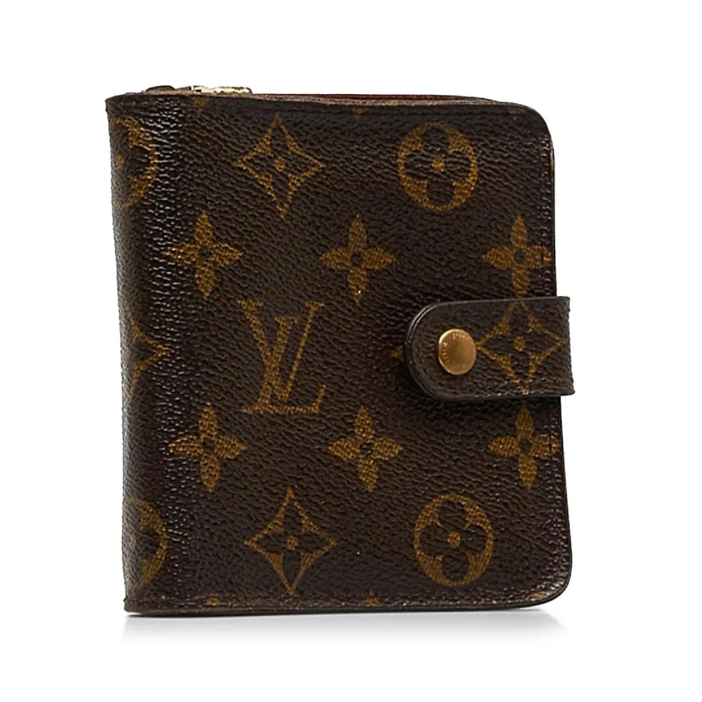 Louis Vuitton Monogram Macassar Brazza Wallet, Brown, One Size