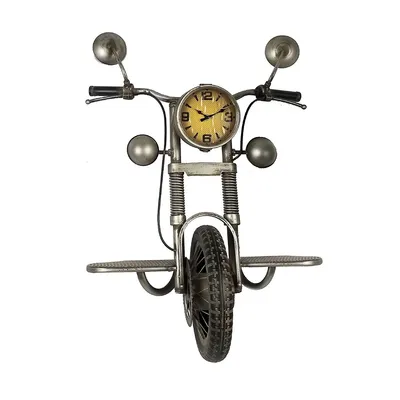 Metal Motorcycle Wall Clock