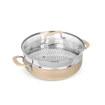 Everyday Stir Fry Pan With Steamer Basket And Lid