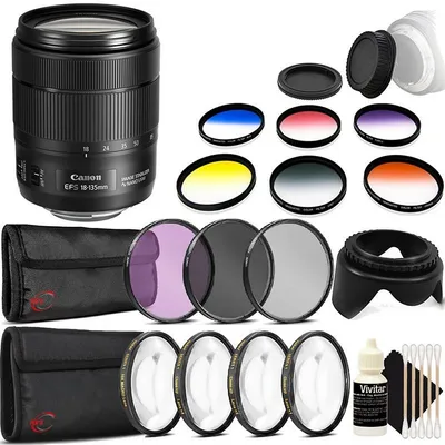 Ef-s 18-135mm F/3.5-5.6 Is Usm Lens With Accessory Kit