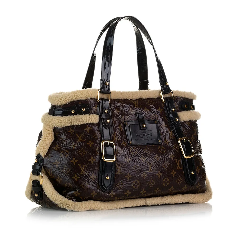 Louis Vuitton - Brown Monogram Shearling Sac Thunder