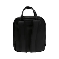 Techno Black Canvas Web Stripe Backpack