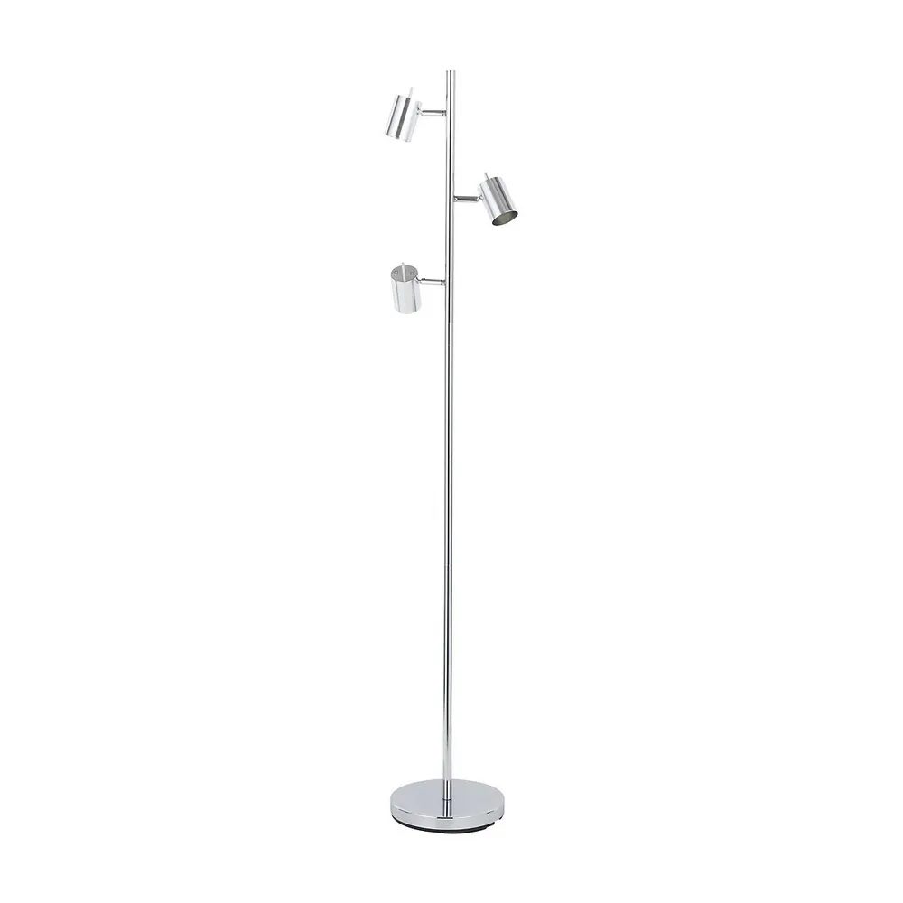 Xtricity 3 Headed Floor Light, 5.5 'height, From The Sydney Collection