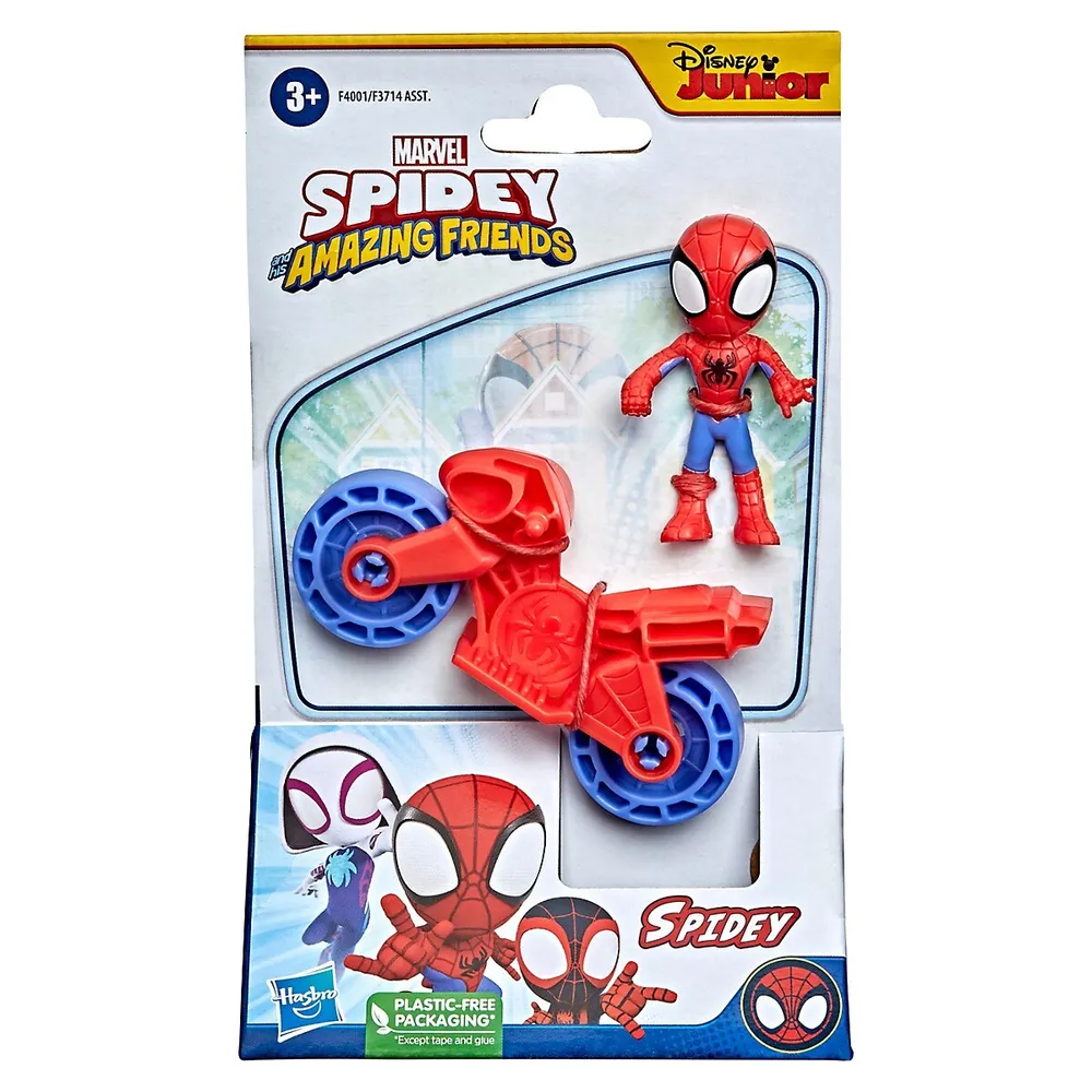 Vous choisissez Moto Marvel Spider-Man avec figurine Spider-Man