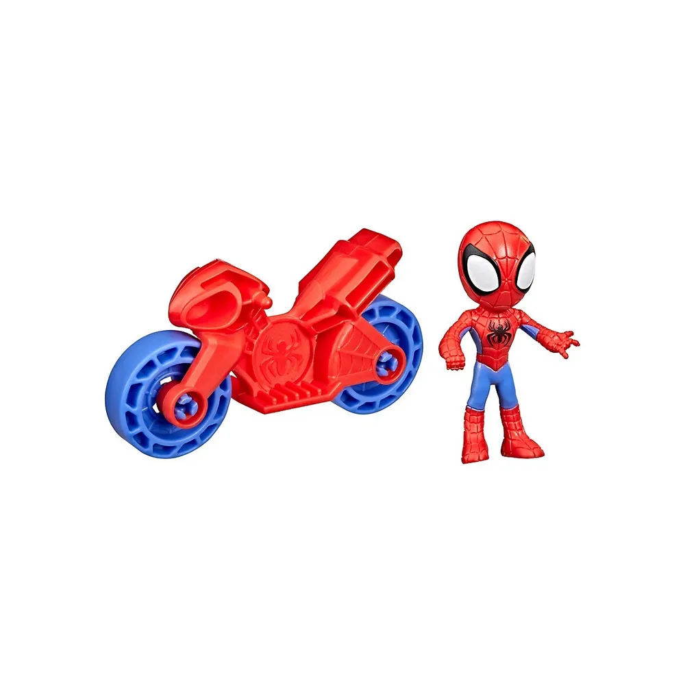 Figurine Spidey avec moto