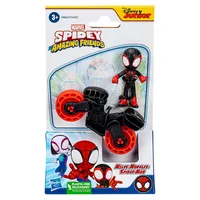 Miles Morales Spider-Man Figure With Motorcycle