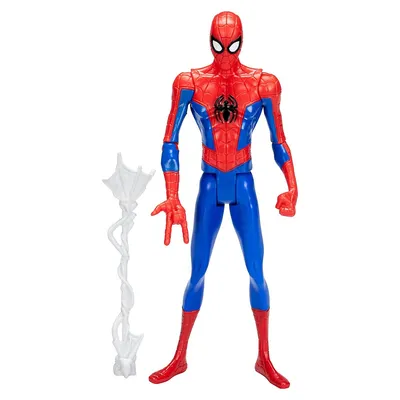 Figurine de Spider-Man Spider-Man dans le Spider-Verse à l'échelle de 15 cm avec accessoire Web