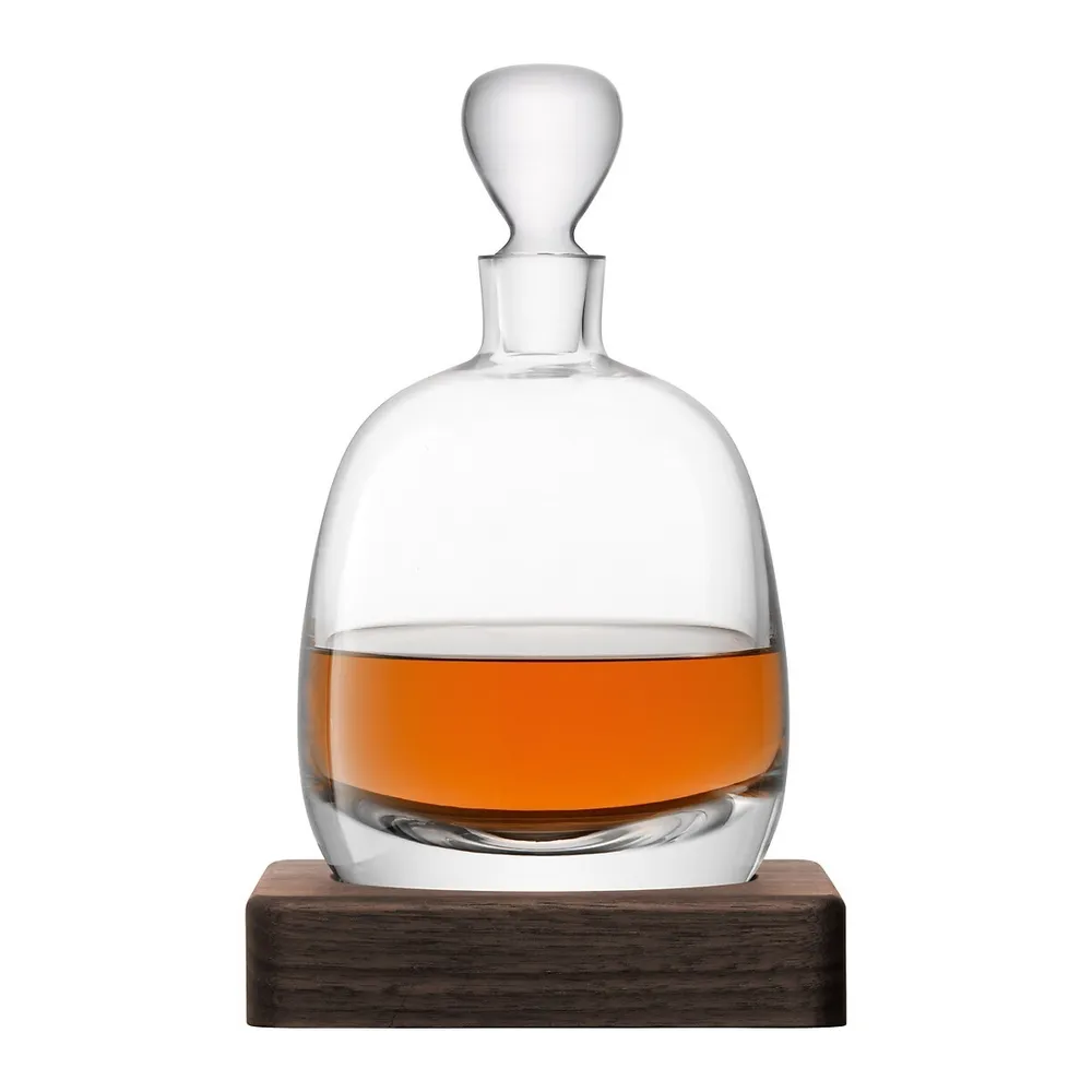 Whisky Islay Decanter and Walnut Base