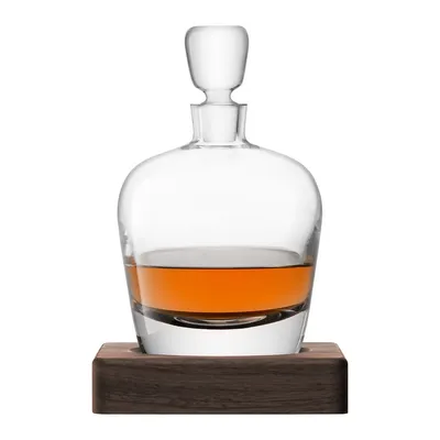 Whisky Arran Decanter and Walnut Base