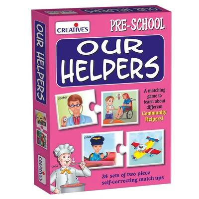 Creative Educational Aids Our Helpers Games & Puzzles (48 Pieces)