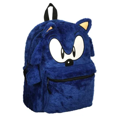 Sega Sonic The Hedgehog Big Face Ears Reversible 16" Backpack