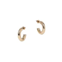 Hoop Wall Goldtone Mini Chunky Hoop Earrings