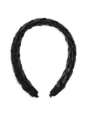 Faux-Leather Plait Headband