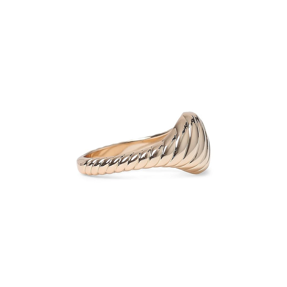 Goldplated Crescent Ring