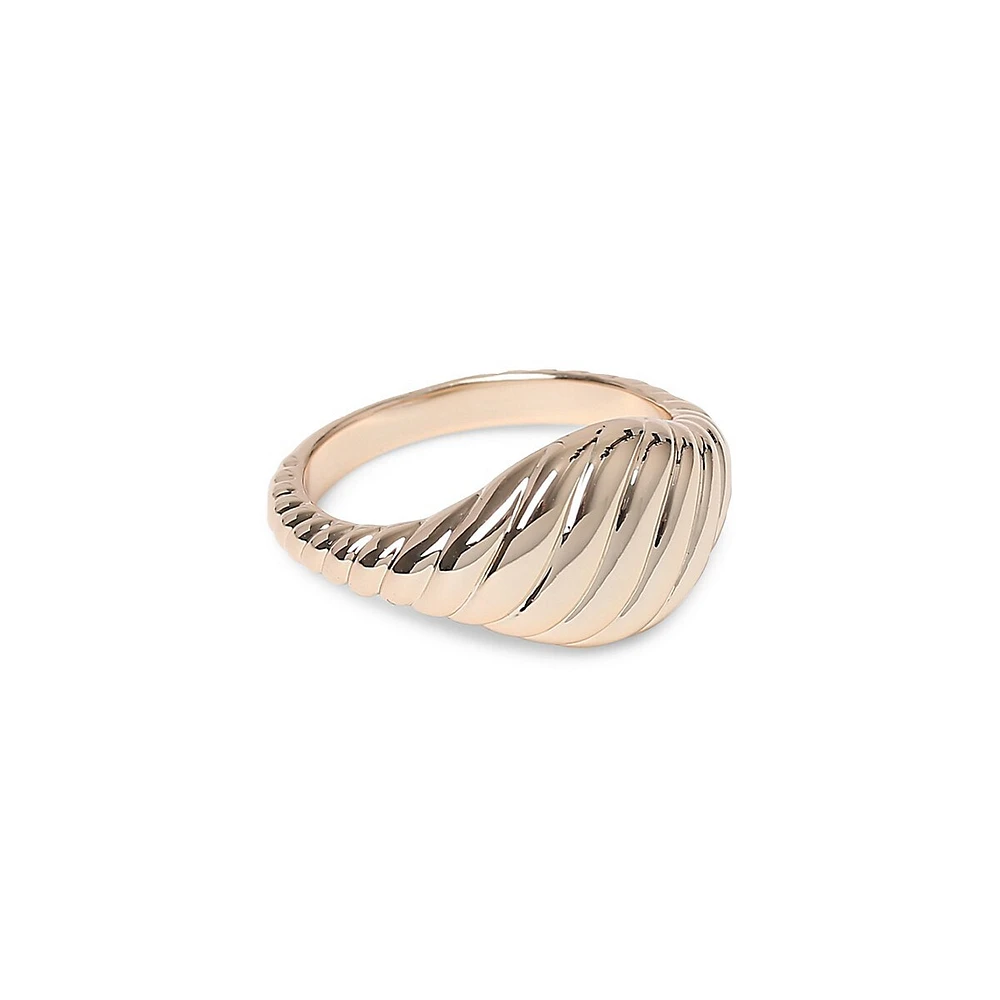 Goldplated Crescent Ring