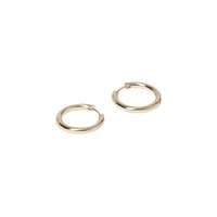 Goldplated Slim Hoop Earrings