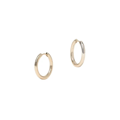 Goldplated Slim Hoop Earrings