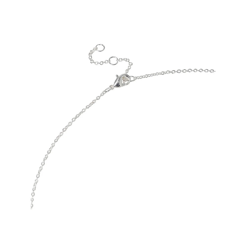 Silverplated T-Bar Necklace